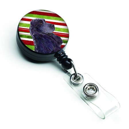 TEACHERS AID Cocker Spaniel Candy Cane Holiday Christmas Retractable Badge Reel TE888473